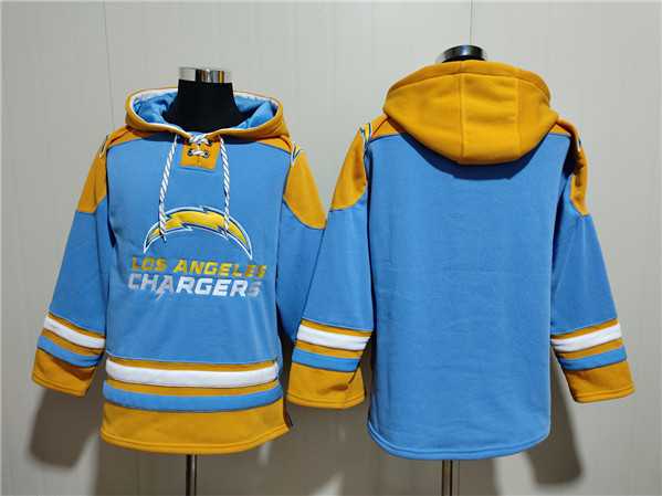 Men's Los Angeles Chargers Blank Blue Ageless Must-Have Lace-Up Pullover Hoodie,We sell and wholesale Men's Los Angeles Chargers Blank Blue Ageless Must-Have Lace-Up Pullover Hoodie on line form chian!